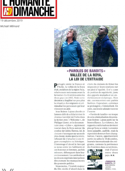 Parole de Bandits - film - documentaire - revue de presse - relations presse - attaché de presse - cinéma - culture