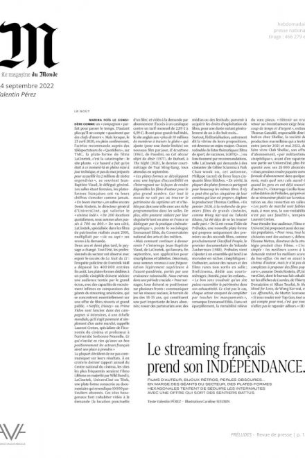 Préludes - France - 2022 - plateforme - SVOD - films - cinéma - relations presse - M, le magazine du Monde