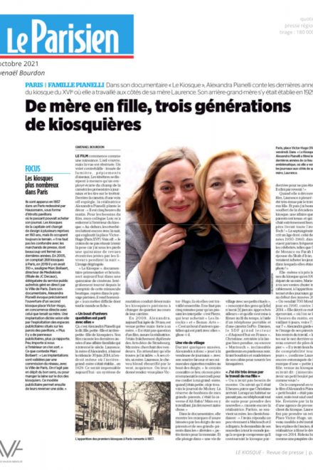 Le Kiosque - Alexandra Pianelli - cinéma indépendant - documentaire - film - relations presse - Le Parisien